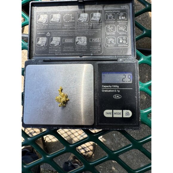 Gold on Quartz Crystal Nugget Specimen - Grass Valley, California - 2.9 - Picture 7 of 8